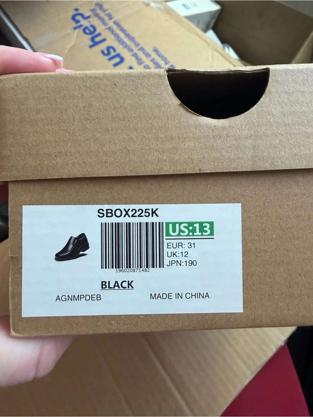 Kids black Dress Shoes Slip-On - Size US 13